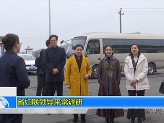 省妇联领导来常调研